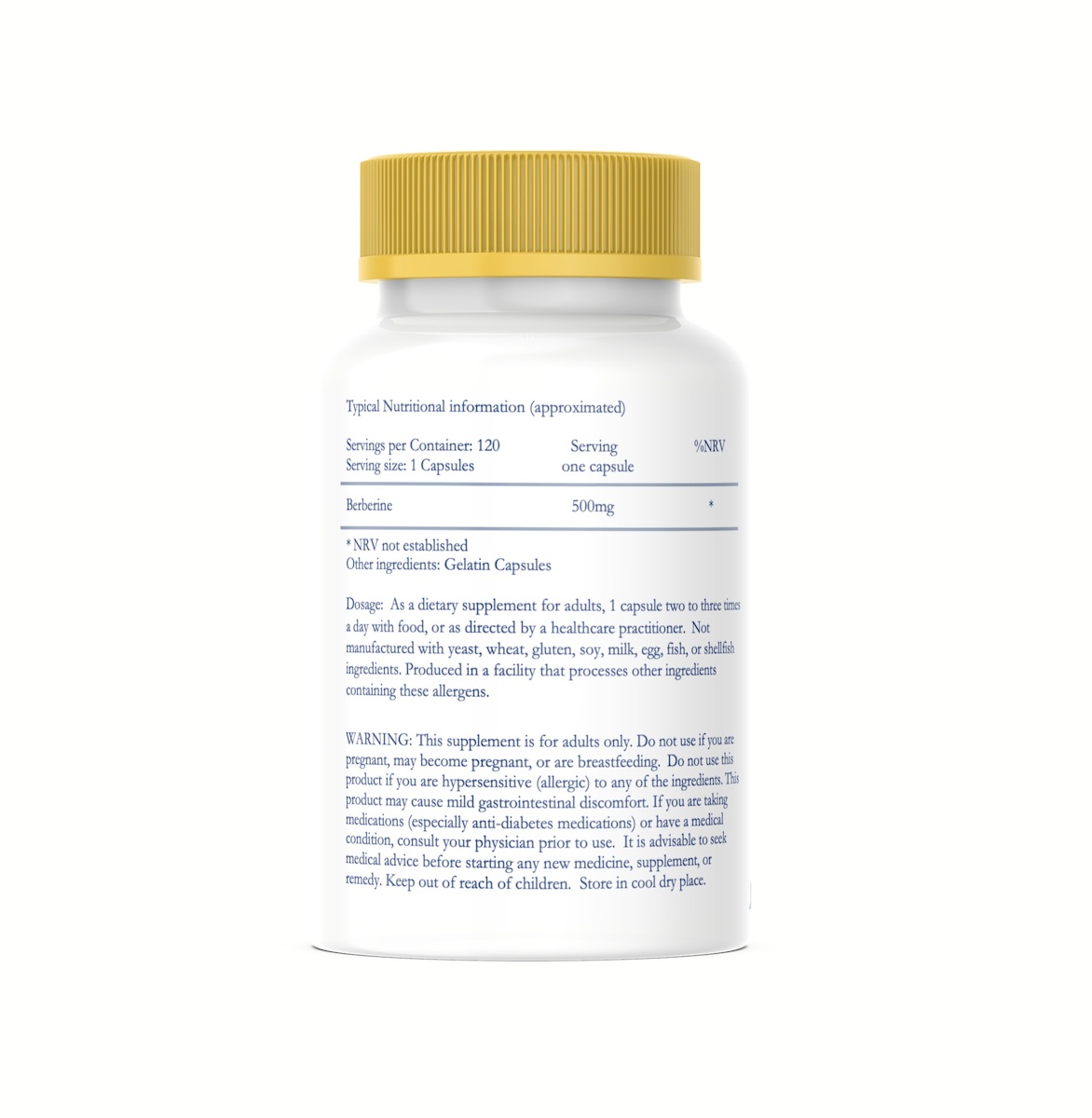 Berberine 120 Capsules