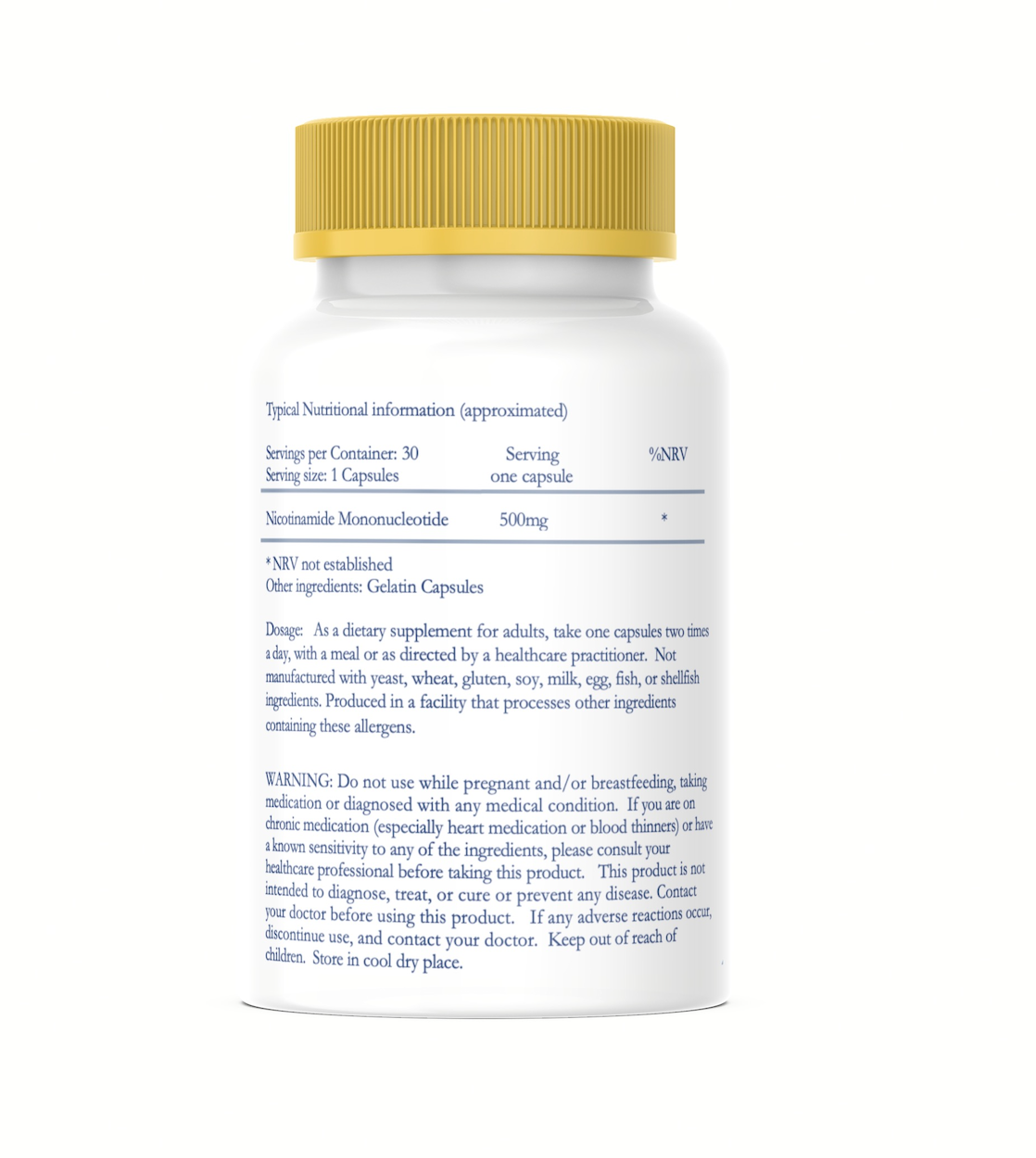 Nicotinamide Mononucleotide (NMN) 30 Capsules