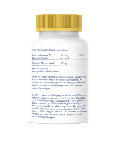 Nicotinamide Mononucleotide (NMN) 30 Capsules