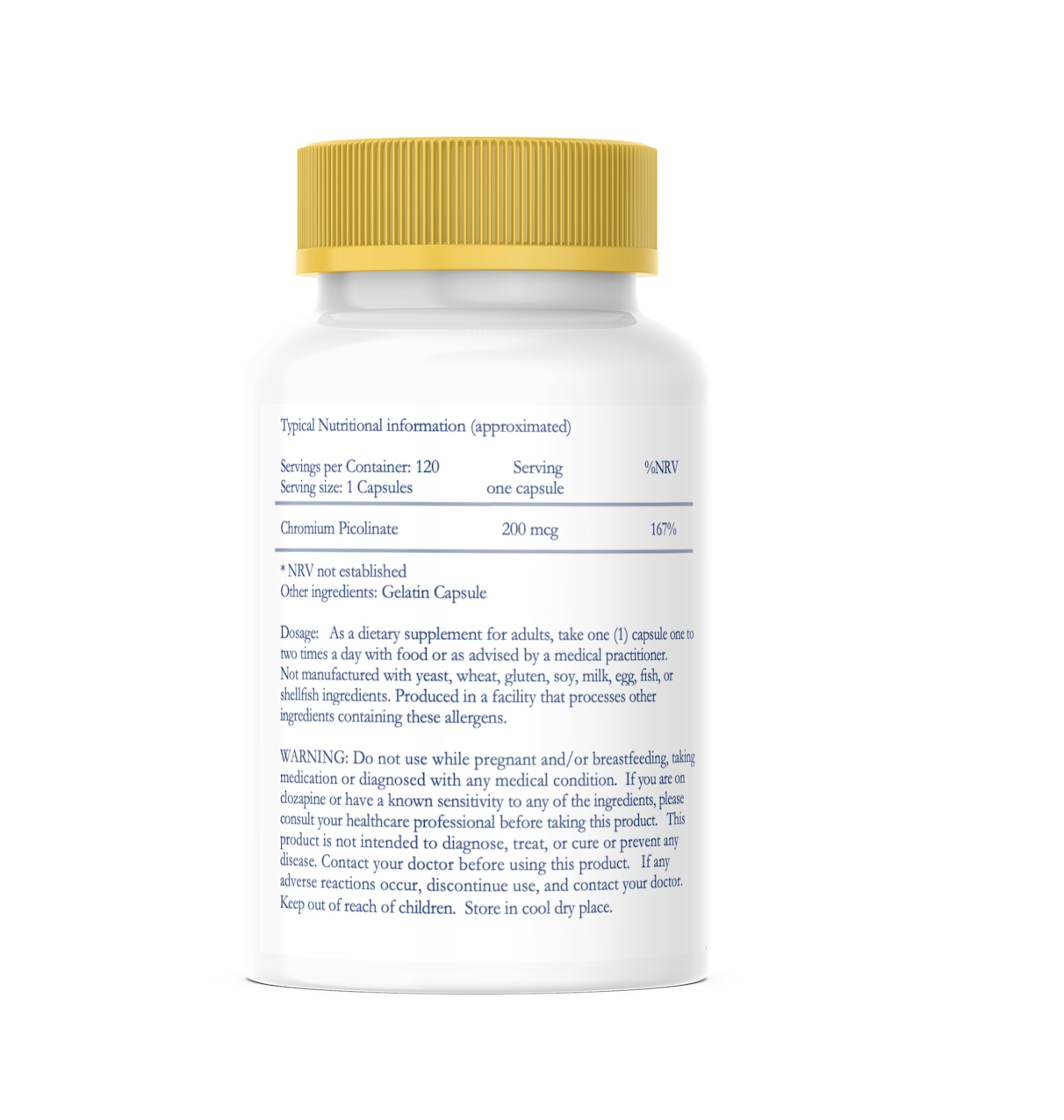 Chromium Picolinate 120 Capsules